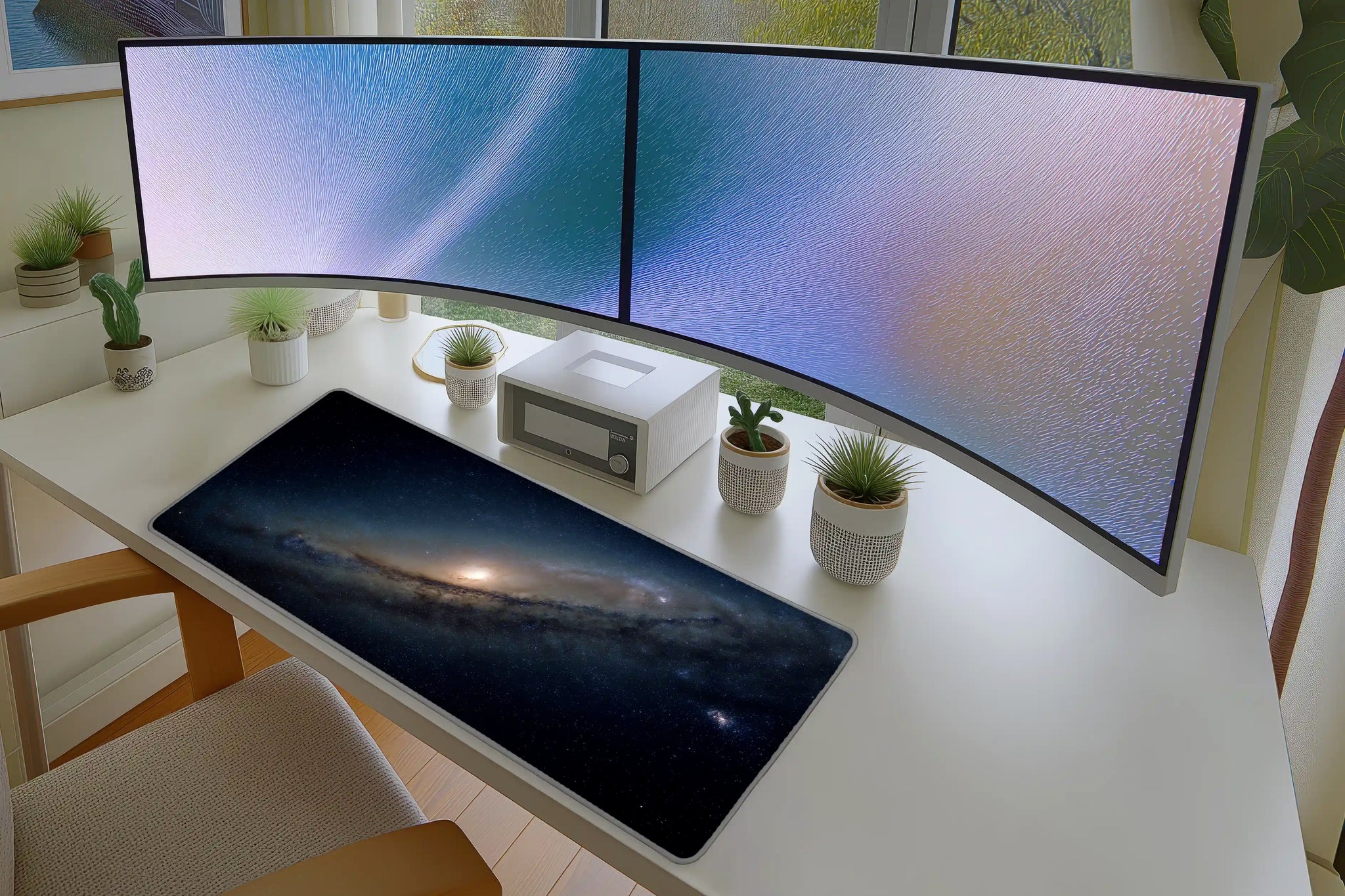 Galaxy Mousepad – Deep Space Andromeda Nebula Night Sky Art