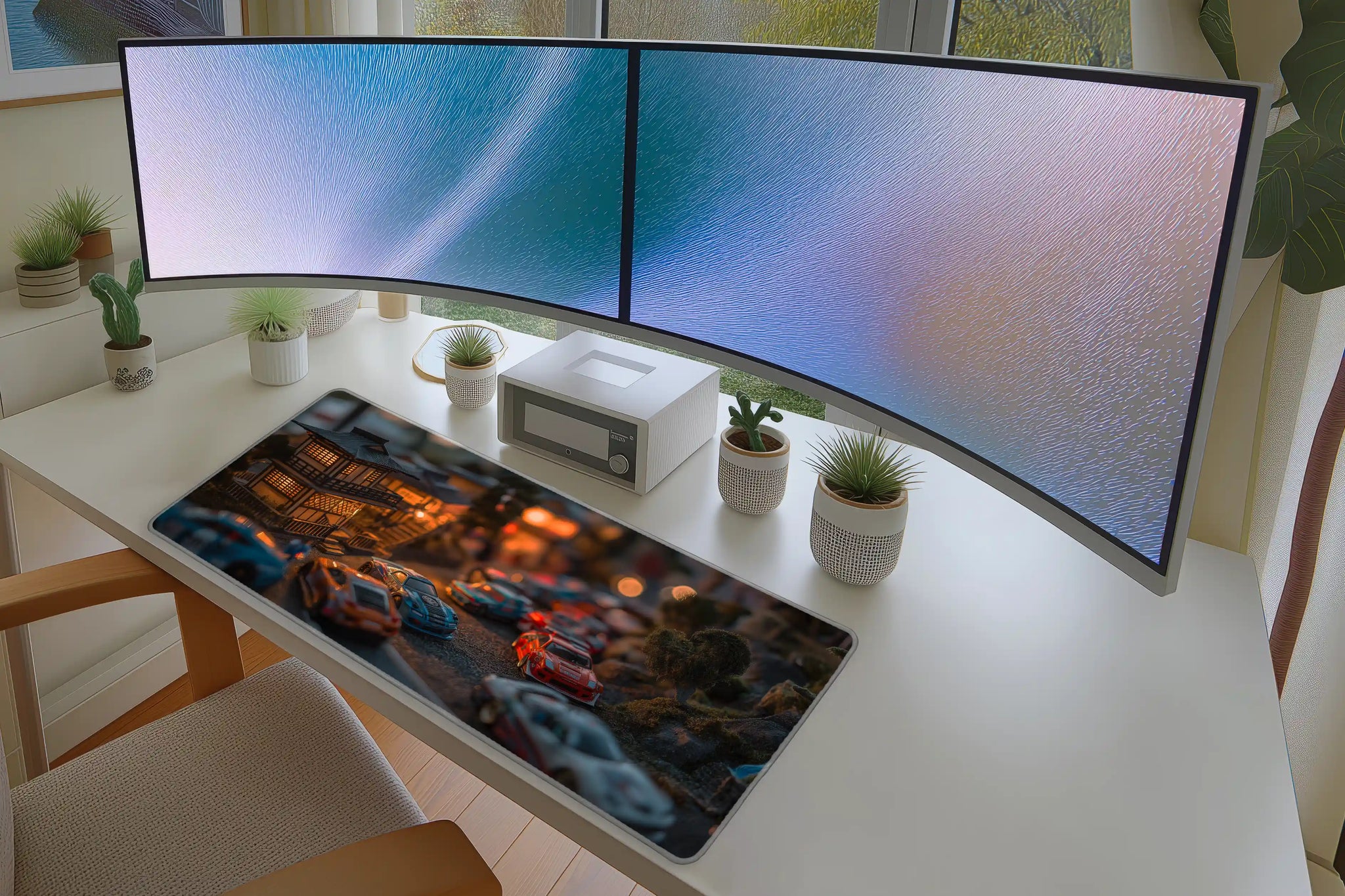 Japanese Night Drift Street Scene Mousepad