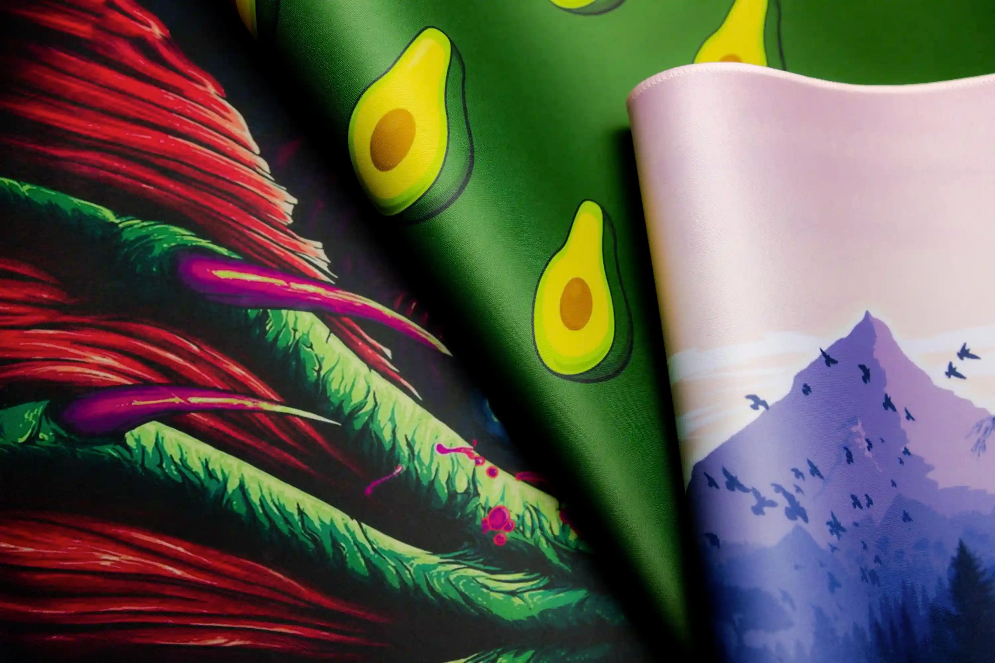Tropical Splash Abstract Floral Mousepad