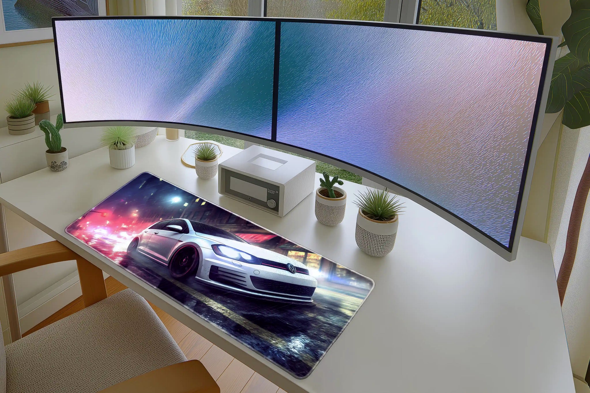 Street Racing Car Mousepad – Night Drift Gaming Mat
