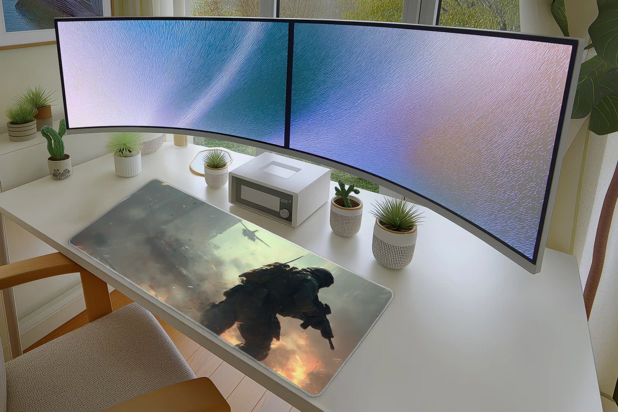 Urban Warfare Mousepad – Tactical Soldier in Combat Scene