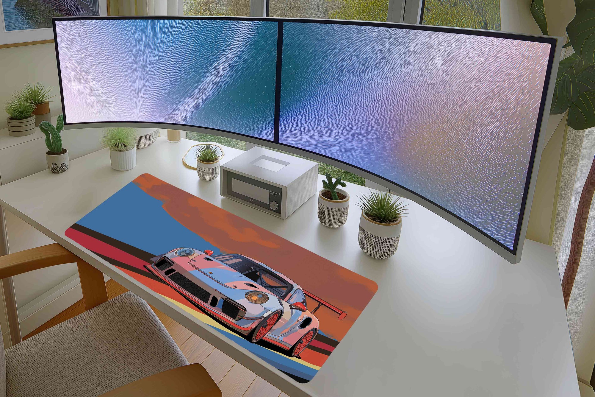 GT Sports Car Mousepad – Retro Racing Art for Car Lovers