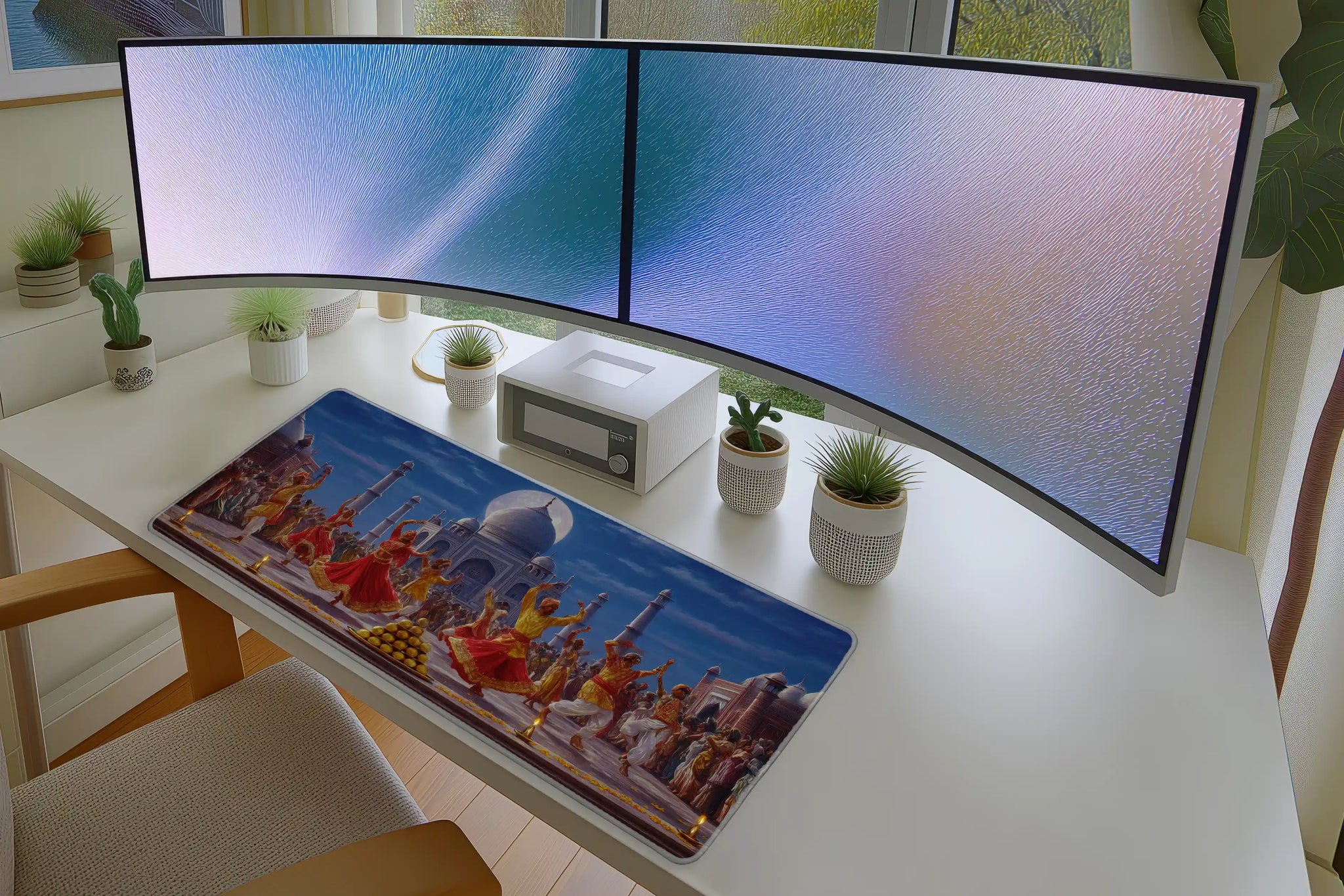 Taj Mahal Festival Mousepad – Indian Dance Night Art Mat
