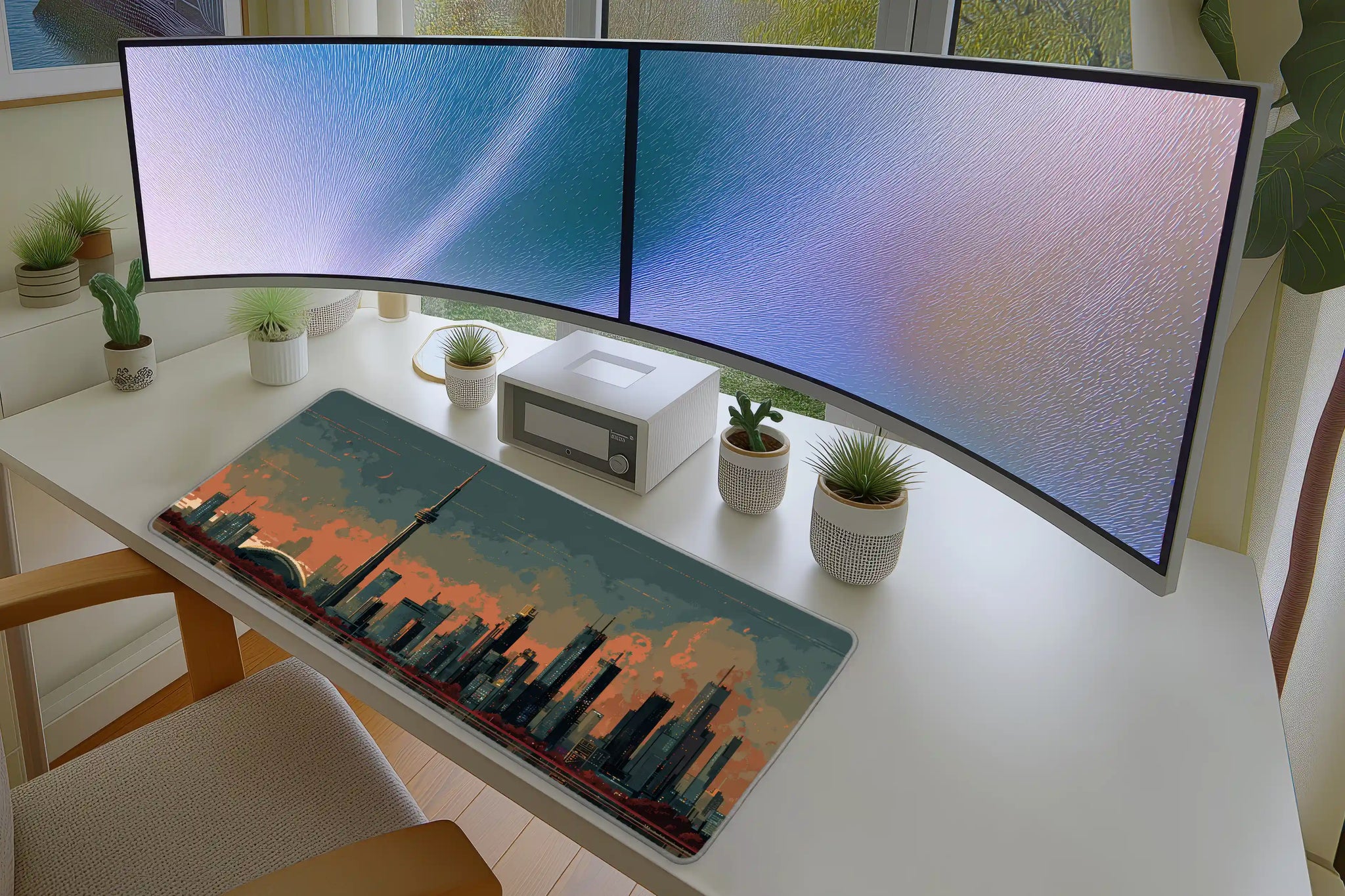 Toronto Skyline Mousepad – Canada Gift Pixel Art Desk Mat