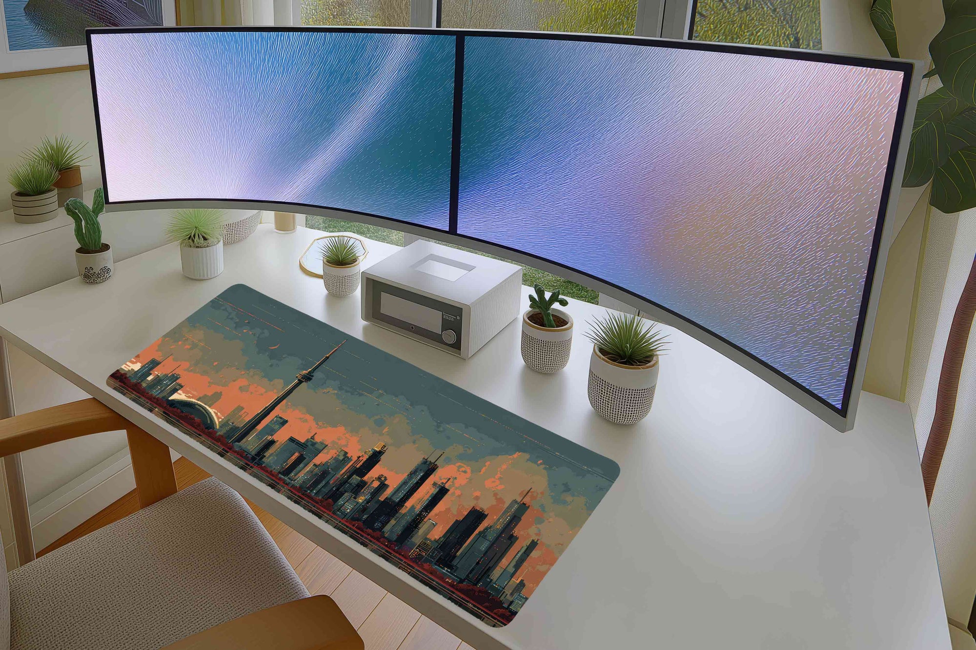 Toronto Skyline Mousepad – Canada Gift Pixel Art Desk Mat