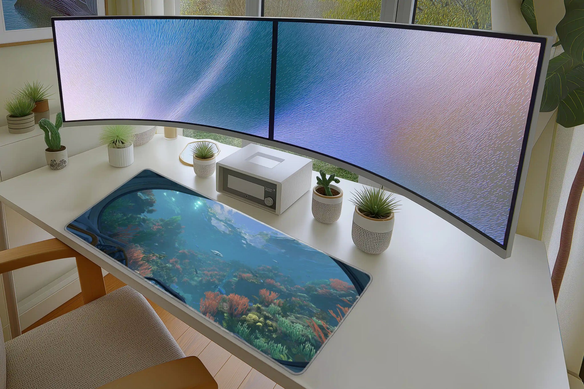 Underwater Coral Reef Mousepad – Deep Sea Explorer View