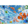 Frutiger Aero Aquarium desk mat artwork in a wide product view