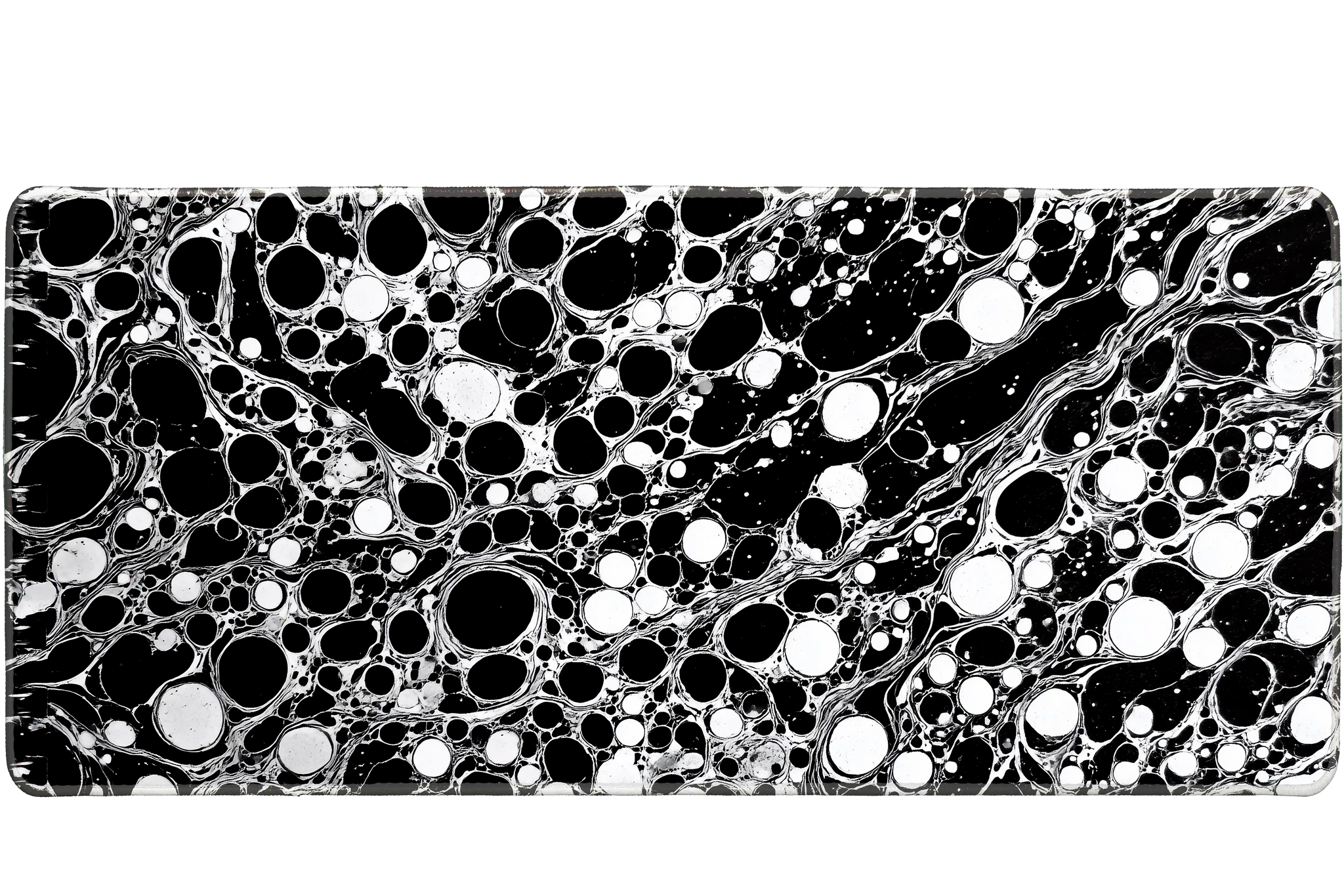 Pattern 36x16in custom desk mat, stitched edge – Print My Pad