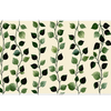 Botanical Leaf Pattern desk mat artwork in a wide product view