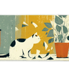 Animals 36x16in custom desk mat, stitched edge – Print My Pad