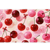 Watercolor Cherry Pattern – Pink Fruit desk mat and mouse pad by PrintMyPad