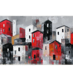 Abstract 36x16in custom desk mat, non-slip rubber base – Print My Pad