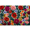 Colorful Floral Pattern desk mat artwork in a wide product view