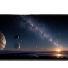 Space 90x40cm custom desk mat, non-slip backing – Print My Pad