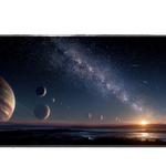 Space 90x40cm custom desk mat, non-slip backing – Print My Pad