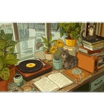 Aesthetic 90x40cm custom deskmat, non-slip rubber base – Print My Pad
