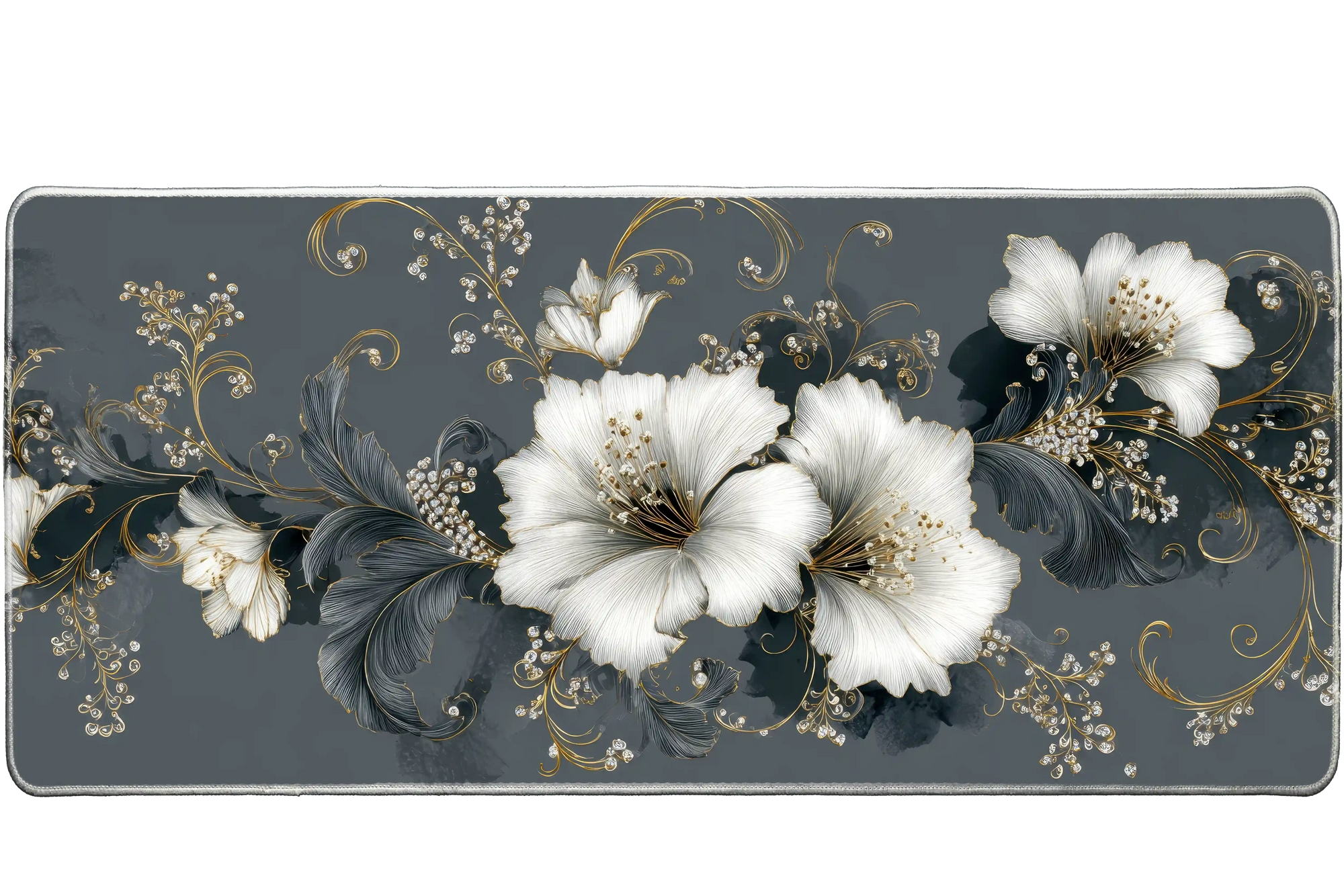 Pattern 90x40cm custom desk mat, non-slip rubber base – Print My Pad