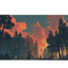 Landscape 36x16in custom desk mat, stitched edge finish – Print My Pad