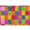 Colorful Gummy Bear Pattern desk mat artwork in a wide product view