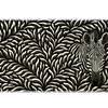Hidden Zebra Botanical desk mat artwork in a wide product view
