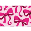 Hot Pink Bow – Oversized Ribbon desk mat and mouse pad by PrintMyPad