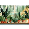 Houseplant Window – Cozy Open Book desk mat and mouse pad by PrintMyPad