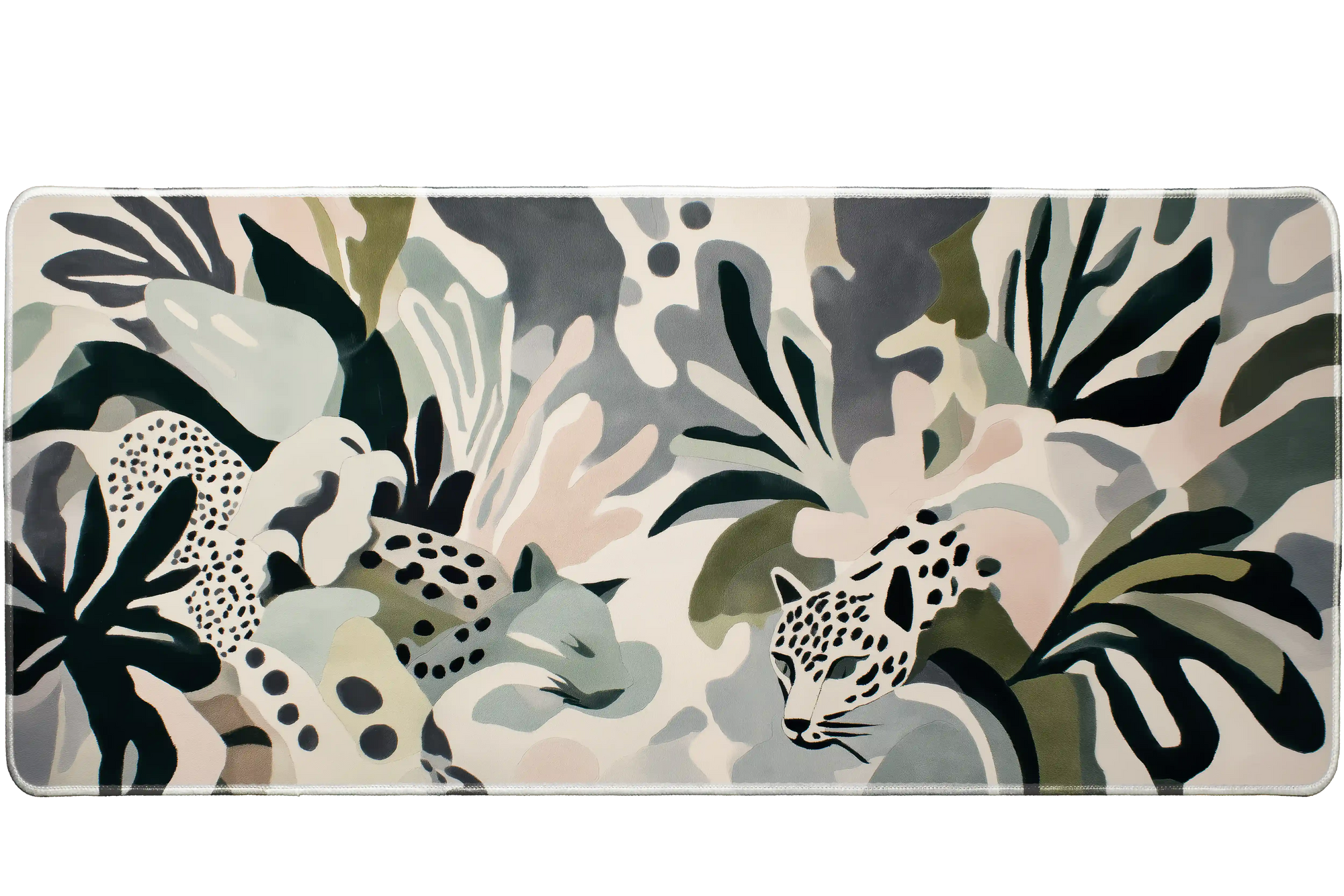 Pattern 36x16in custom desk mat, stitched edge – PrintMyPad