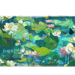 Pattern 36x16in custom deskmat, stitched edge – PrintMyPad