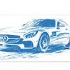 Cars 90x40cm custom desk mat, washable surface – Print My Pad