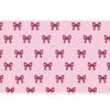 Pink Mini Bow – Polka Dot Coquette desk mat and mouse pad by PrintMyPad