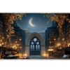 Ancient Books Moonlit Gothic Library desk mat and mouse pad by PrintMyPad