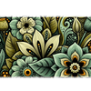 Mushroom Floral – Botanical desk mat and mouse pad by PrintMyPad