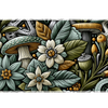 Botanical Mushroom – Floral Forest desk mat and mouse pad by PrintMyPad