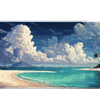 Landscape 36x16in custom mouse pad, non-slip rubber base – PrintMyPad