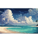 Landscape 36x16in custom mouse pad, non-slip rubber base – PrintMyPad