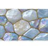 Iridescent Pearl Mosaic desk mat artwork in a wide product view