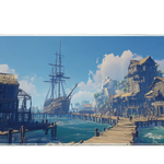 Fantasy 90x40cm custom desk mat with stitched edges – PrintMyPad