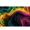 Vibrant Swirl Abstract – Colorful Fluid Line Art desk mat and mouse pad by PrintMyPad