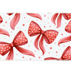 Red Bow Pattern – Polka Dot Ribbon desk mat and mouse pad by PrintMyPad