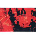 Abstract 90x40cm custom desk mat, non-slip rubber base – Print My Pad