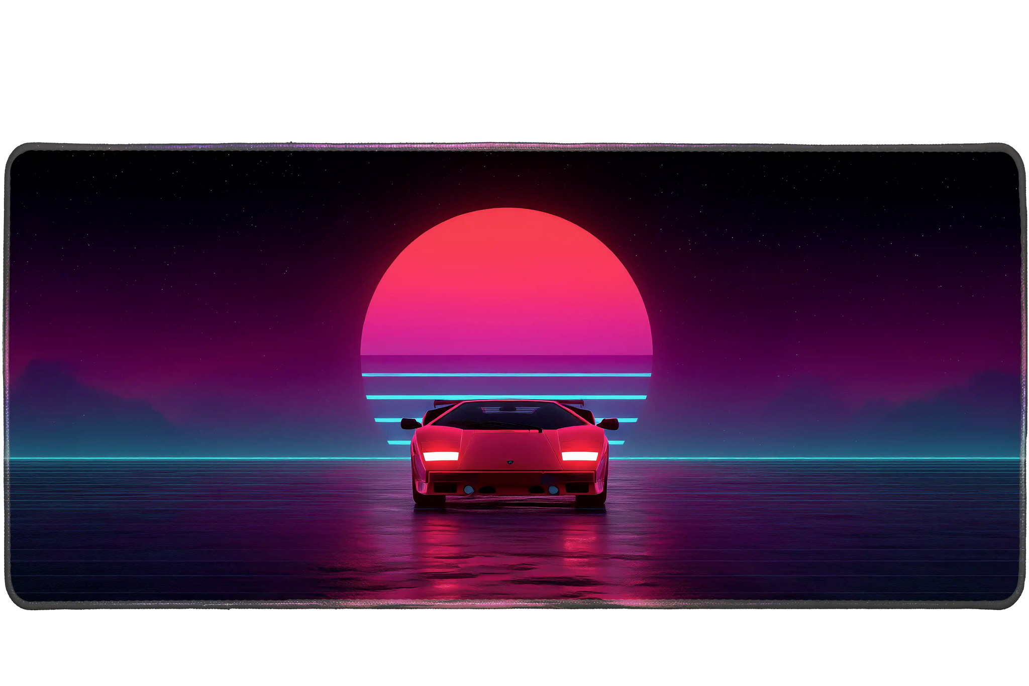 Aesthetic 36x16in custom deskmat, stitched edge – Print My Pad