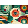 Retro Space Shuttle desk mat artwork in a wide product view