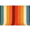 Retro Striped Abstract desk mat artwork in a wide product view