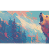 Animals 90x40cm custom mouse pad, stitched edge – Print My Pad