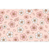 Pink Sakura Pattern – Line Art Blossom desk mat and mouse pad by PrintMyPad