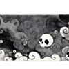 Abstract 90x40cm custom desk mat featuring swirling skull design, non-slip rubber – Print My Pad