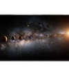 Space 90x40cm custom desk mat, stitched edge finish – PrintMyPad