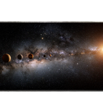 Space 90x40cm custom desk mat, stitched edge finish – PrintMyPad