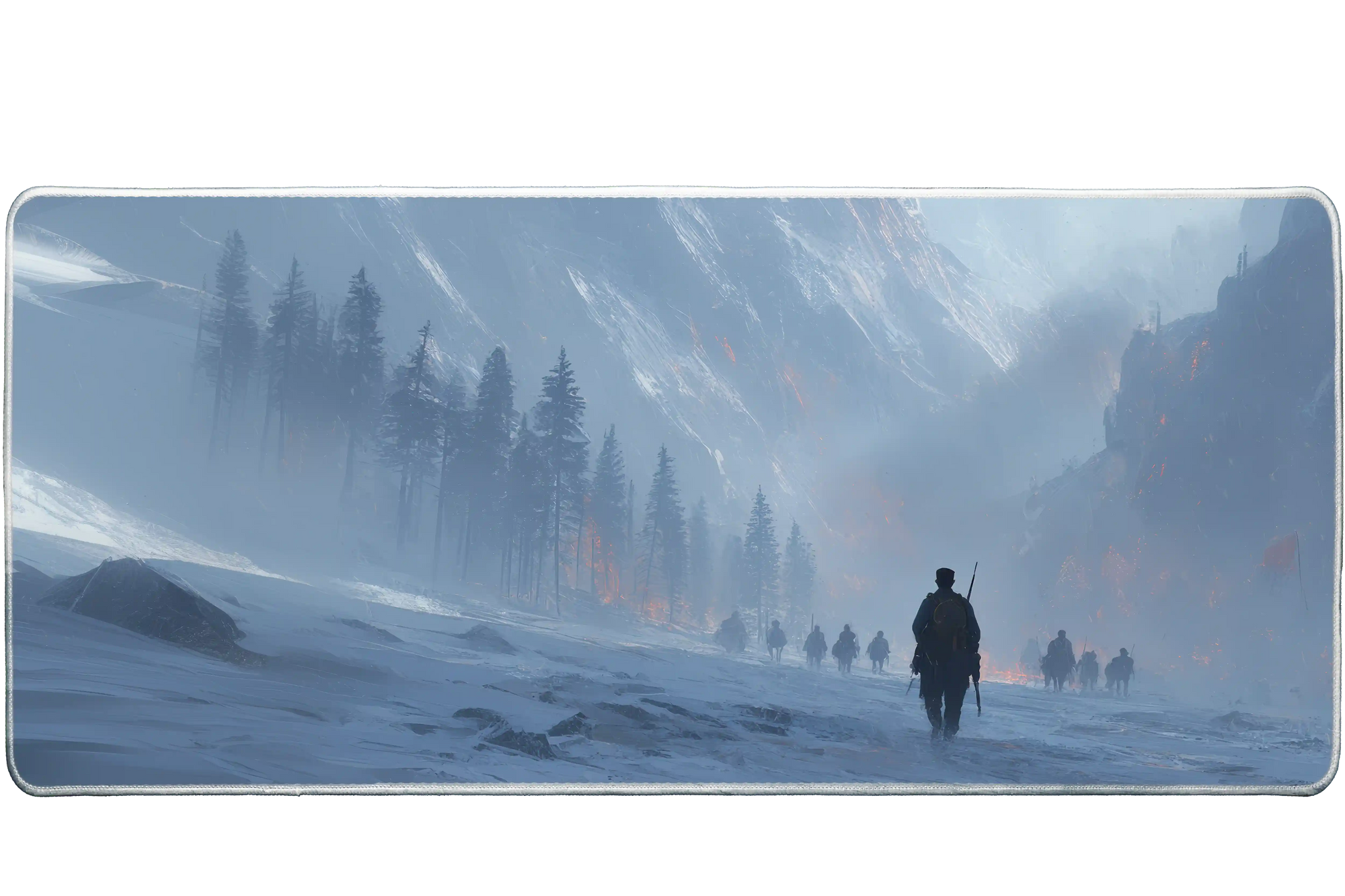 Fantasy 90x40cm custom desk mat, stitched edge surface – PrintMyPad