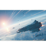 Space 90x40cm custom desk mat, stitched edge finish – PrintMyPad